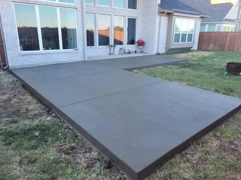 Stamped concrete pool deck poured and finished by Concrete Canvas in Dallas-Fort Worth