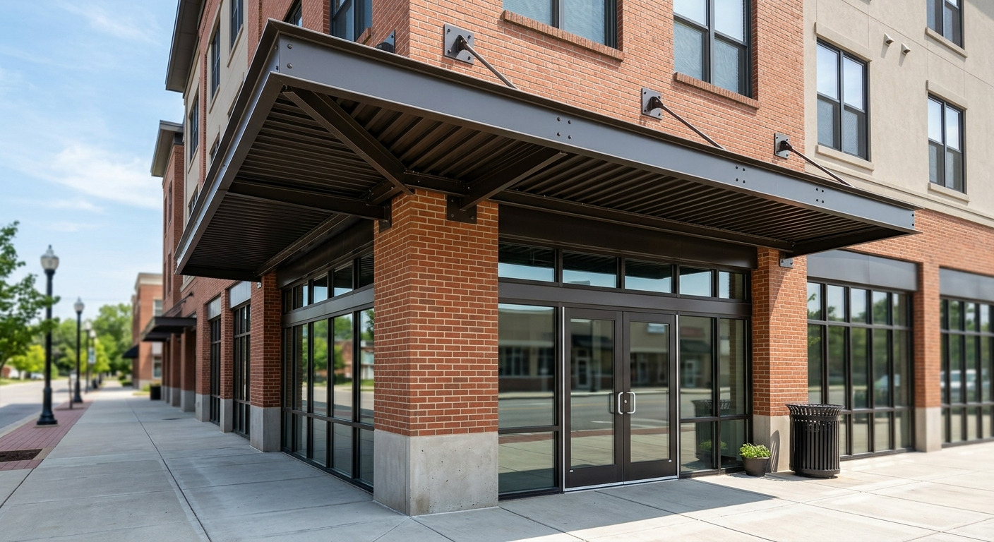 Commercial Metal Awning Installation in Dallas-Fort Worth